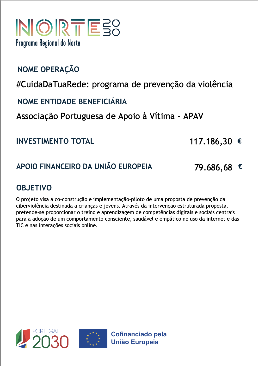 Ficha de Operação do Projeto GAV BRAGA 2.0