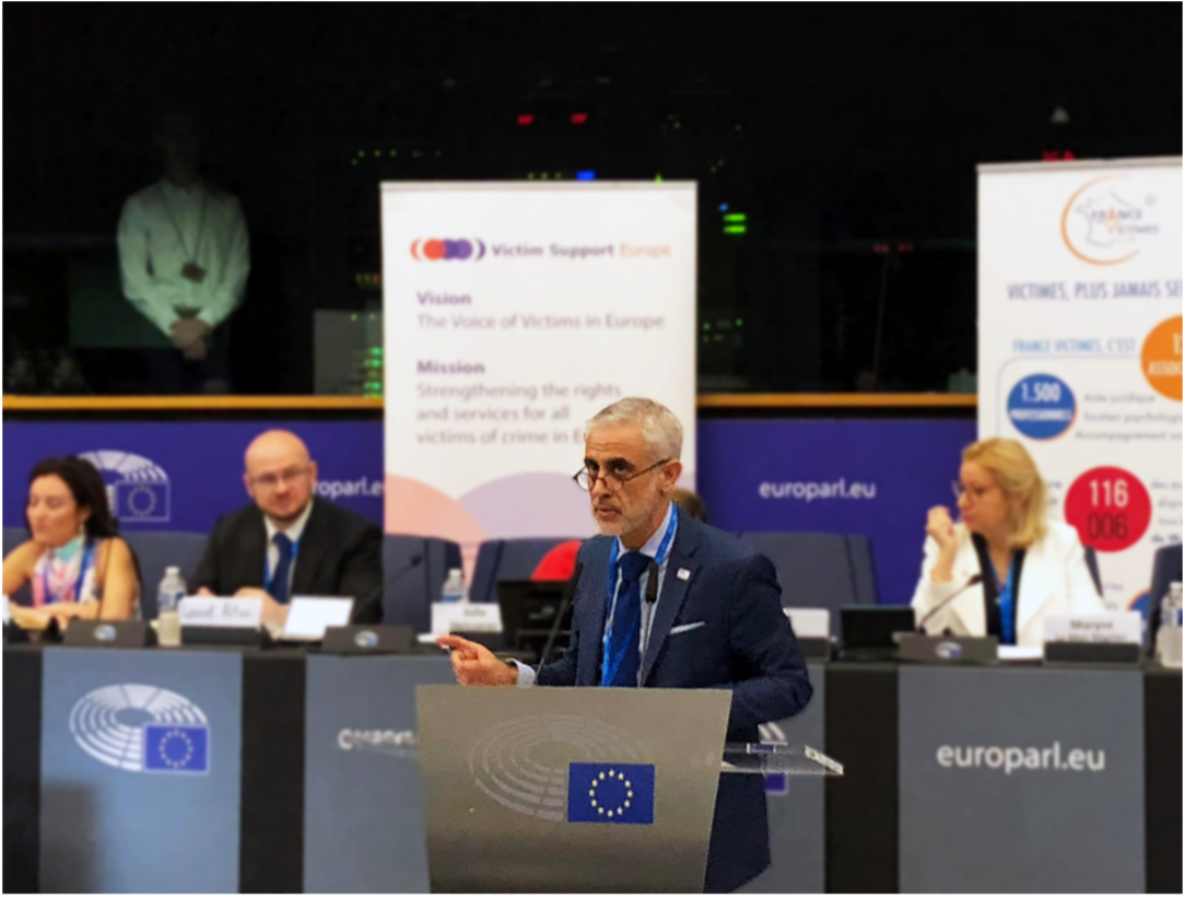 João Lázaro no Victim Support Europe